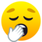 Yawning Face emoji on Emojione